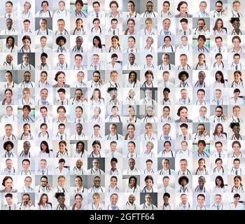 Collage set of happy diverse multicultural women Stock Photo - Alamy