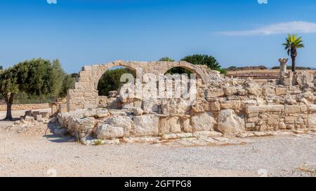 Old Greek ruins of old Kourion city near Limassol, Cyprus Stock Photo