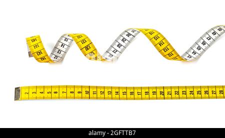 Centimeter Tailors Tape On A White Isolated Background White