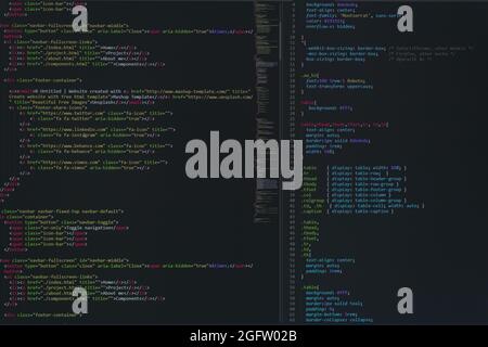 Source Code System PHP Scripting Concept Stock Photo - Alamy