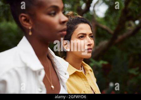 Women looking away Stock Photo