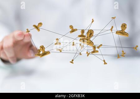 Sphere network structure - abstract design connection design Stock Photo