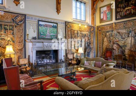 Interior of Kentwell Hall, Long Melford, Suffolk, East Anglia, England, UK Stock Photo