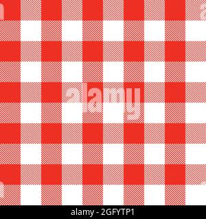 Tartan Plaid Seamless Pattern Red Line Fabric Texture Background