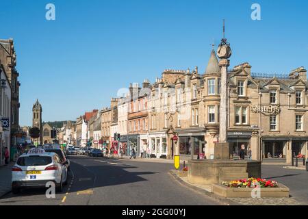 Peebles town centre scottish borders scotland uk Stock Photo - Alamy