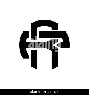 RP Logo monogram with overlapping style vintage design template Stock Vector