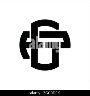 GP Logo monogram with overlapping style vintage design template Stock Vector