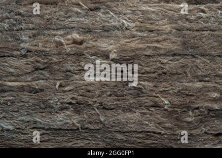 Close up of Insulation Fiber for thermal insulation. Recycle material made from plastic bottle Stock Photo