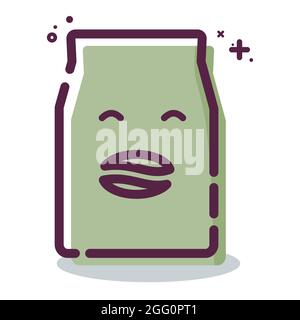 Icon Vector of Coffee Packets - MBE Syle - Simple illustration, Editable stroke, Design template vector, Good for prints, posters, advertisements, ann Stock Vector