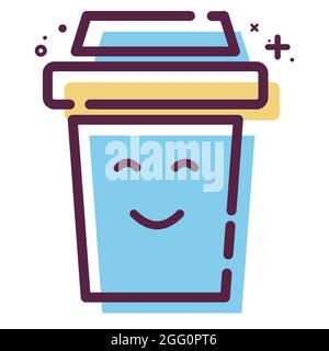 Icon Vector of Tea - MBE Syle - Simple illustration, Editable stroke, Design template vector, Good for prints, posters, advertisements, announcements, Stock Vector