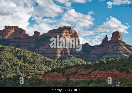 Photo of the landscape os Sedona Arizona. View of the mesa. Stock Photo