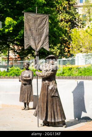 Women's suffrage statue at Virginia Capitol grounds in downtown ...