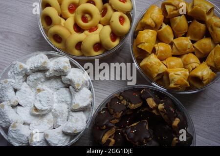 Indonesian traditional cookies with a natural background Stock Photo