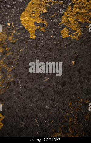 Gold and black speckled texture background Stock Photo
