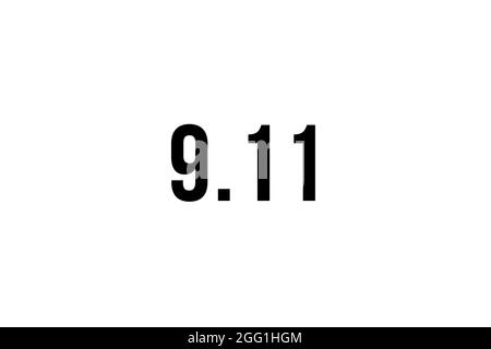 Always Remember 9 11, september 11. Remembering, Patriot day. We will never forget, the terrorist attacks of 2021 Stock Photo