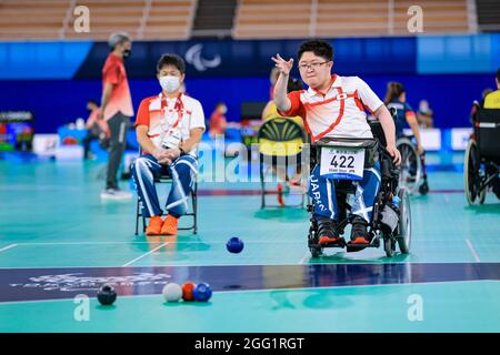 Tokyo Japan. 28th Aug 2021. Shun Esaki JPN Boccia Mixed