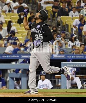 Los Angeles Dodgers relief pitcher Alex Vesia (51) celebrates with catcher  Austin Barnes (15) during a MLB game against the Miami Marlins, Sunday, May  Stock Photo - Alamy