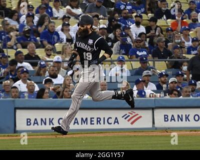 Los Angeles, CA. 23rd July, 2021. Los Angeles Dodgers pitcher Brusdar  Graterol (48) pitches for the Dodgers during the game between the Colorado  Rockies and the Los Angeles Dodgers at Dodger Stadium