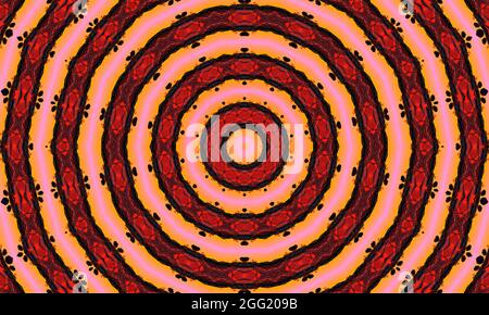 trippy spiral kaleidoscope shape, very perfect for batik pattern, bohemian, wall art, mirror frame, backdrop, carpet design, tapestry. Stock Photo