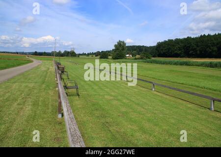 Airfield for model aircraft near Magstadt in the Boeblingen district Stock Photo