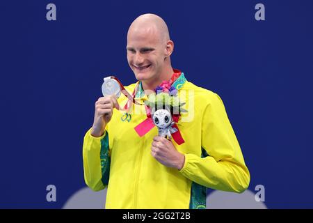 Swimming mens 100m freestyle s10 paralympics swimming hi-res stock
