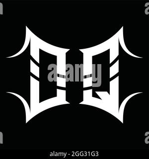 OQ Logo monogram with abstract shape blackground design template Stock Vector