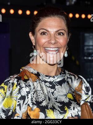 Crown Princess Victoria attends awarding of Raoul Wallenberg Prize, in Stockholm, Sweden, on August 27, 2021. Photo by Robet Eklund/Stella Pictures/ABACAPRESS.COM Stock Photo