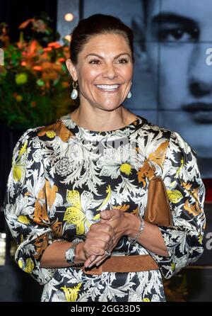 Crown Princess Victoria attends awarding of Raoul Wallenberg Prize, in Stockholm, Sweden, on August 27, 2021. Photo by Robet Eklund/Stella Pictures/ABACAPRESS.COM Stock Photo