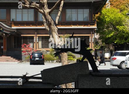 In Japanese mythology 'Seiryū', it is the Dragon, one of the protectors of the city of Kyoto. Stock Photo