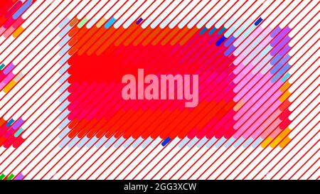 Abstract striped pattern. Colorful background. 2D rendering digital illustration. Stock Vector