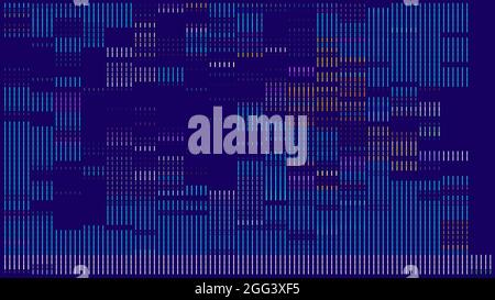 Abstract concept of digital technology... blue background. Strip geometry Stock Vector