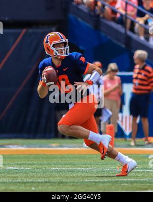 Saturday Aug 28th - Illinois Fighting Illini wide receiver Isaiah ...