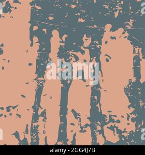 Vintage gray and pastel red grunge texture. Distress texture of spots, stains, dots. Old scratch backdrop. Dirty design element for wall mural Stock Vector