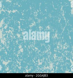 Vintage pastel blue grunge texture. Distress texture of spots, stains, ink, dots. Old damaged backdrop. Dirty artistic design element Stock Vector