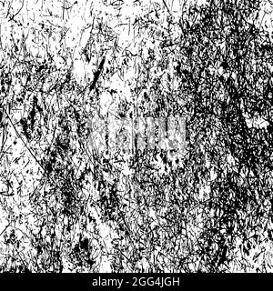 Grunge overlay background. Distress texture of spots, stains, ink, dots, scratches. Dirty splattered design element. Vector illustration Stock Vector