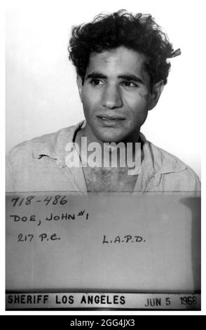 Sirhan Sirhan, mugshot, Sirhan Bishara Sirhan, Palestinian-Jordanian ...