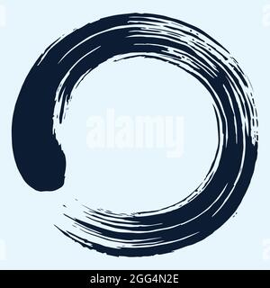 Circle Enso Zen Brush Vector Illustration Icon Design Stock Vector