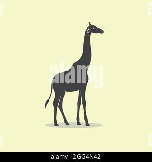 Vector image of an giraffe design. eps 10. Easy editable layered vector illustration. Wild Animals. Stock Vector