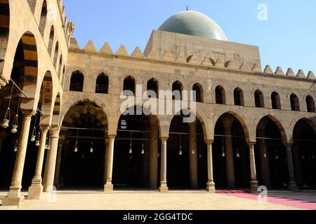 Egypt Cairo - Courtyard of Al-Nasser Mohammed Ibn Kalawoun Stock Photo