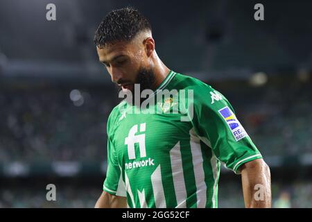 Seville, Seville, Spain. 28th Aug, 2021. Nabil Fekir of Real Betis during the La Liga Santader match between Real Betis Balompie and Real Madrid CF at Benito Villamarin in Seville, Spain, on August 28, 2021. (Credit Image: © Jose Luis Contreras/DAX via ZUMA Press Wire) Stock Photo