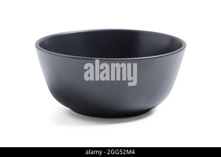 Black ceramic cup isolated on white background Stock Photo