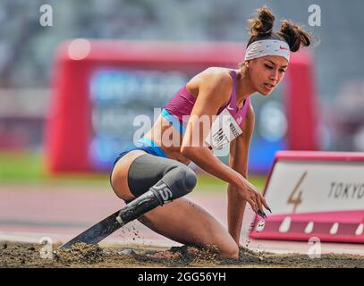 Beatriz Hatz from during athletics at the Tokyo Paralympics, Tokyo ...