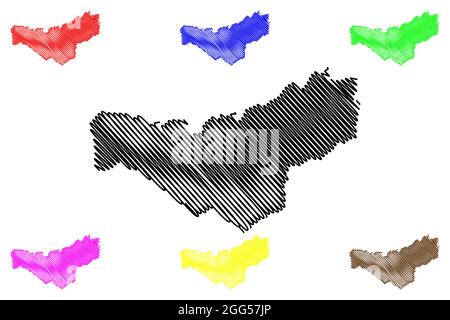 Merzig Map Merzig Wadern district (Federal Republic of Germany, State of Saarland ...
