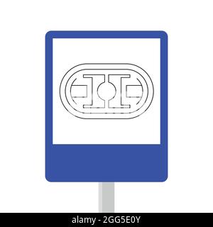 Stadium signs. safety sign traffic sign. silhouette of the pool Stock Vector