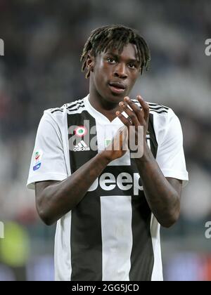 Moise Kean (Juventus FC)  during  Juventus FC Moise Kean portraits 2018/2019, Other in Turin, Italy, August 27 2021 Stock Photo