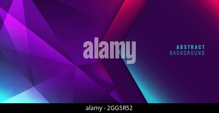 Abstract modern blue, pink, purple low polygon gradient geometric background and texture. Vector illustration Stock Vector
