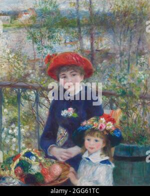 Two Sisters (On the Terrace) 1881 Pierre-Auguste Renoir Stock Photo