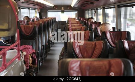 Airport Bus Route into Hong Kong Stock Photo