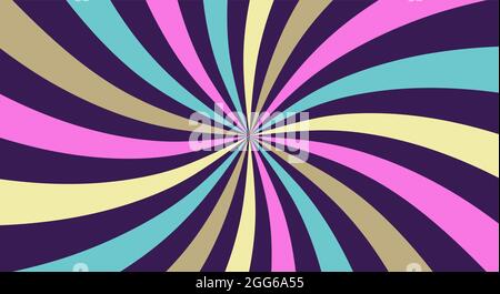Circus background with rays. Element of festival poster. Retro cartoon sunburst. Abstract carnival flyer template. Vector vintage banner Stock Vector