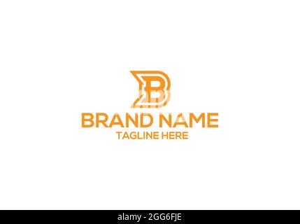 b letter logo design and minimalist b letter logo Stock Vector